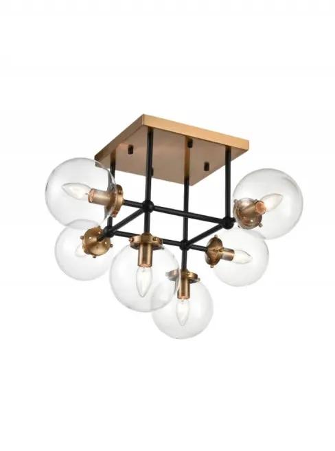 Franklite Diffraction 6 Light Flush Fitting - Semi Flush Lights Franklite Diffraction 6 Light Flush Fitting Semi Flush Lights