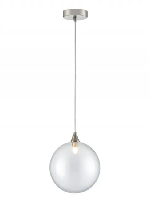 Franklite Galaxy Single Pendant In Satin Nickel With Clear Glass - Suspended Lights Franklite Galaxy Single Pendant In Satin Nickel With Clear Glass Suspended Lights