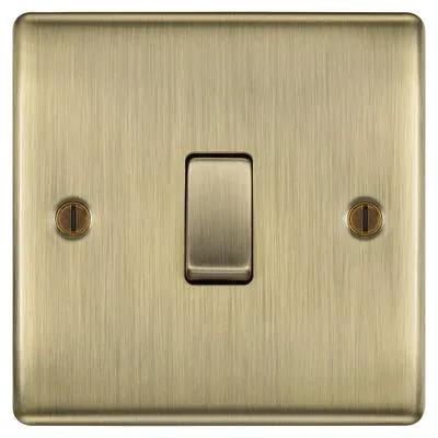 Electrical Lighting BG 20A 1 Gang 2 Way Light Switch Antique Brass NAB12-01 - Electrical Lighting BG 20A 1 Gang 2 Way Light Switch Antique Brass NAB12-01