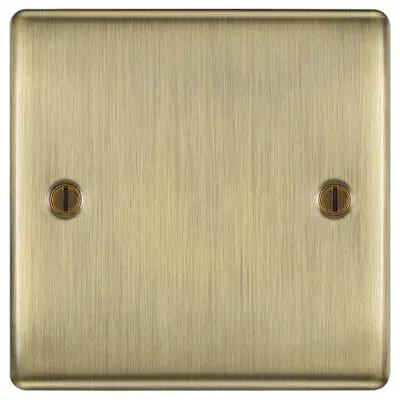 Electrical Lighting BG 1 Gang Blanking Plate Antique Brass NAB94-01 - Electrical Lighting BG 1 Gang Blanking Plate Antique Brass NAB94-01