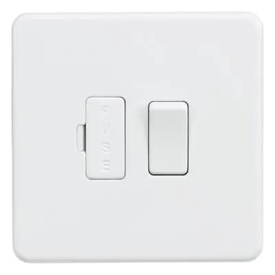 Knightsbridge Knightsbridge Screwless 13A Switched Fused Spur Unit Matt White SF6300MW - Knightsbridge Knightsbridge Screwless 13A Switched Fused Spur Unit Matt White SF6300MW