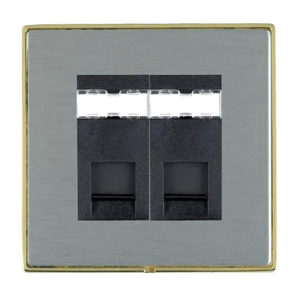 L-Duo CFX PB/SS 2g RJ45 CAT5E Unsheld BL