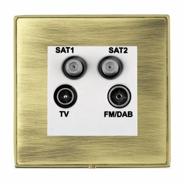 L-Duo CFX PB/AB No-Isolat TV+FM+2XSAT WH
