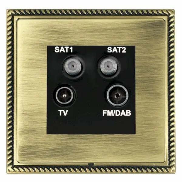 L-Geo CFX AB/AB No-Isolat TV+FM+2XSAT BL