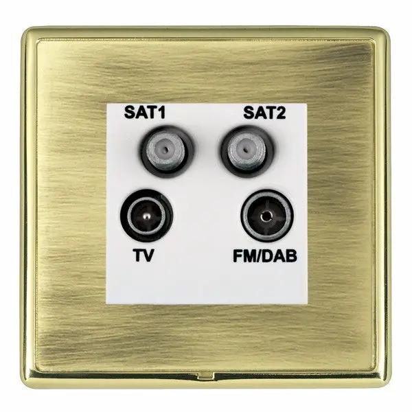 L-Ron CFX PB/AB No-Isolat TV+FM+2XSAT WH