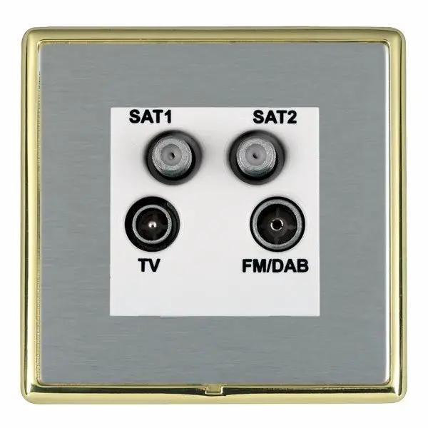L-Ron CFX SB/SS No-Isolat TV+FM+2XSAT WH