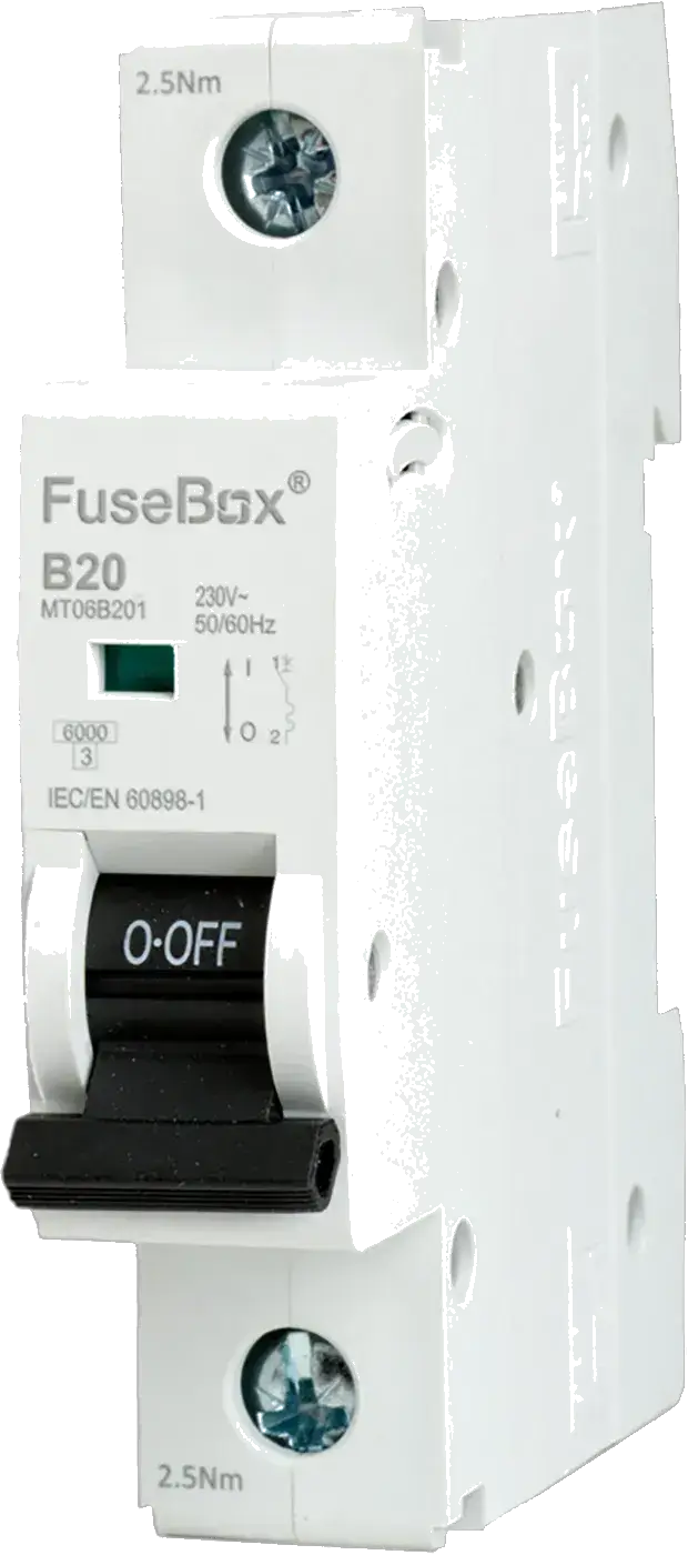 Fusebox 20A B CURVE MCB 6kA 1P - Electrical Fusebox 20A B CURVE MCB 6kA 1P Electrical