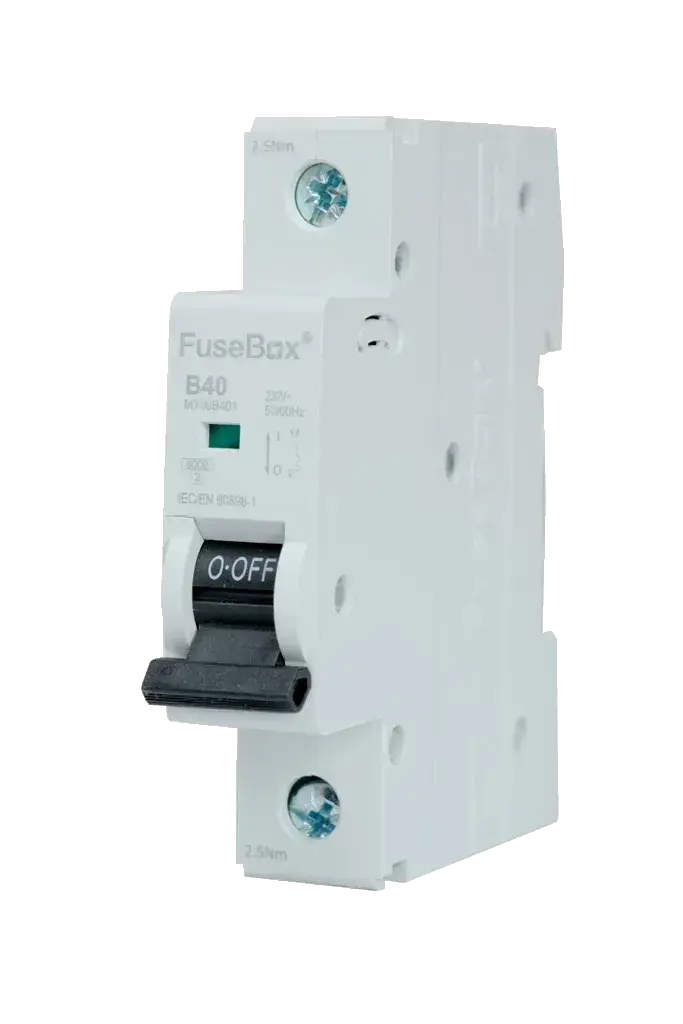 Fusebox 40A B CURVE MCB 6kA 1P - Electrical Fusebox 40A B CURVE MCB 6kA 1P Electrical