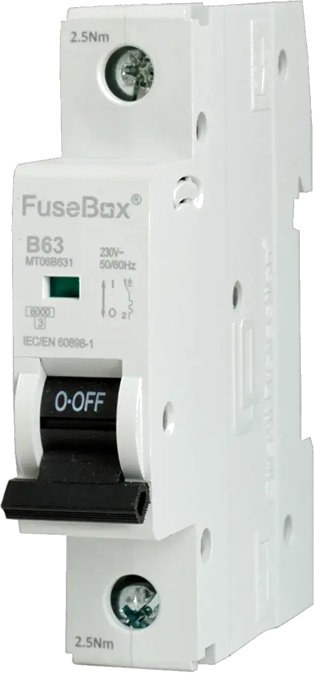 Fusebox 63A B CURVE MCB 6kA 1P - Electrical Fusebox 63A B CURVE MCB 6kA 1P Electrical