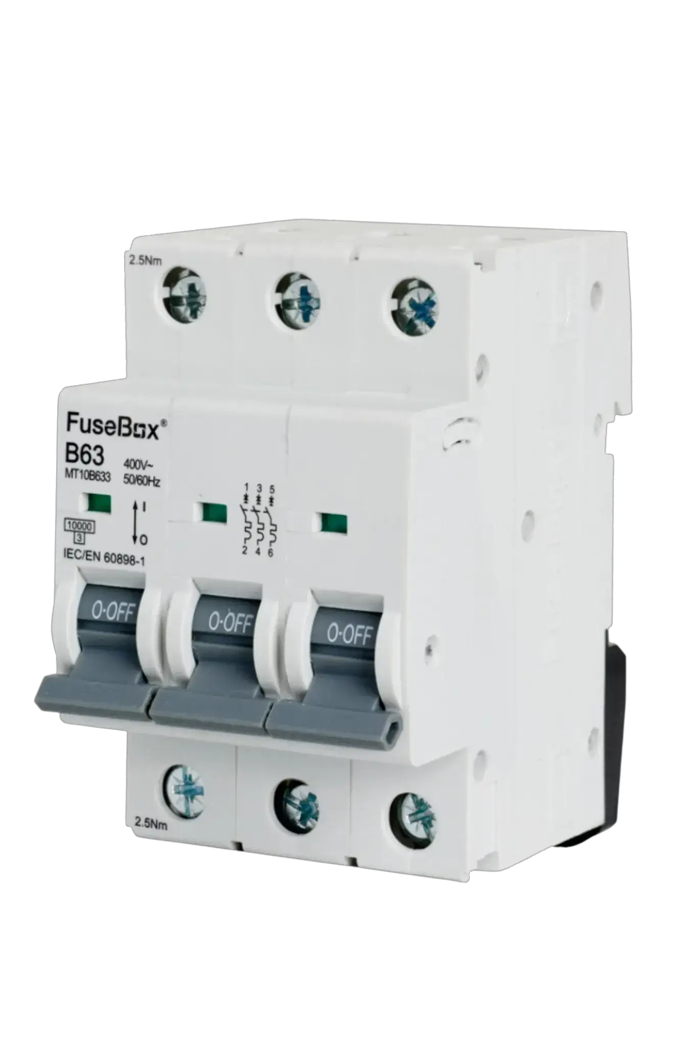 Fusebox 63A B CURVE MCB 10kA 3P - Electrical Fusebox 63A B CURVE MCB 10kA 3P Electrical