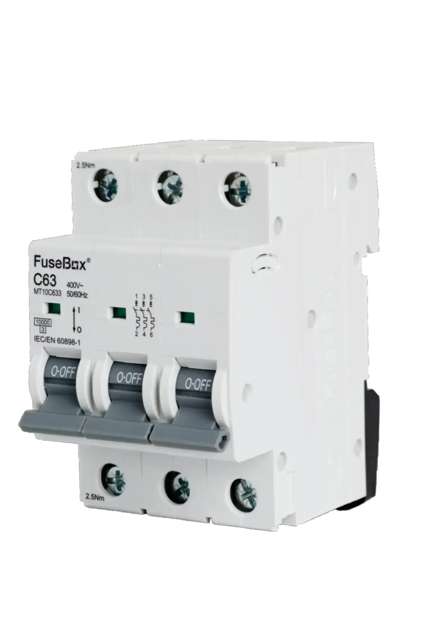 Fusebox 63A C CURVE MCB 10kA 3P - Electrical Fusebox 63A C CURVE MCB 10kA 3P Electrical