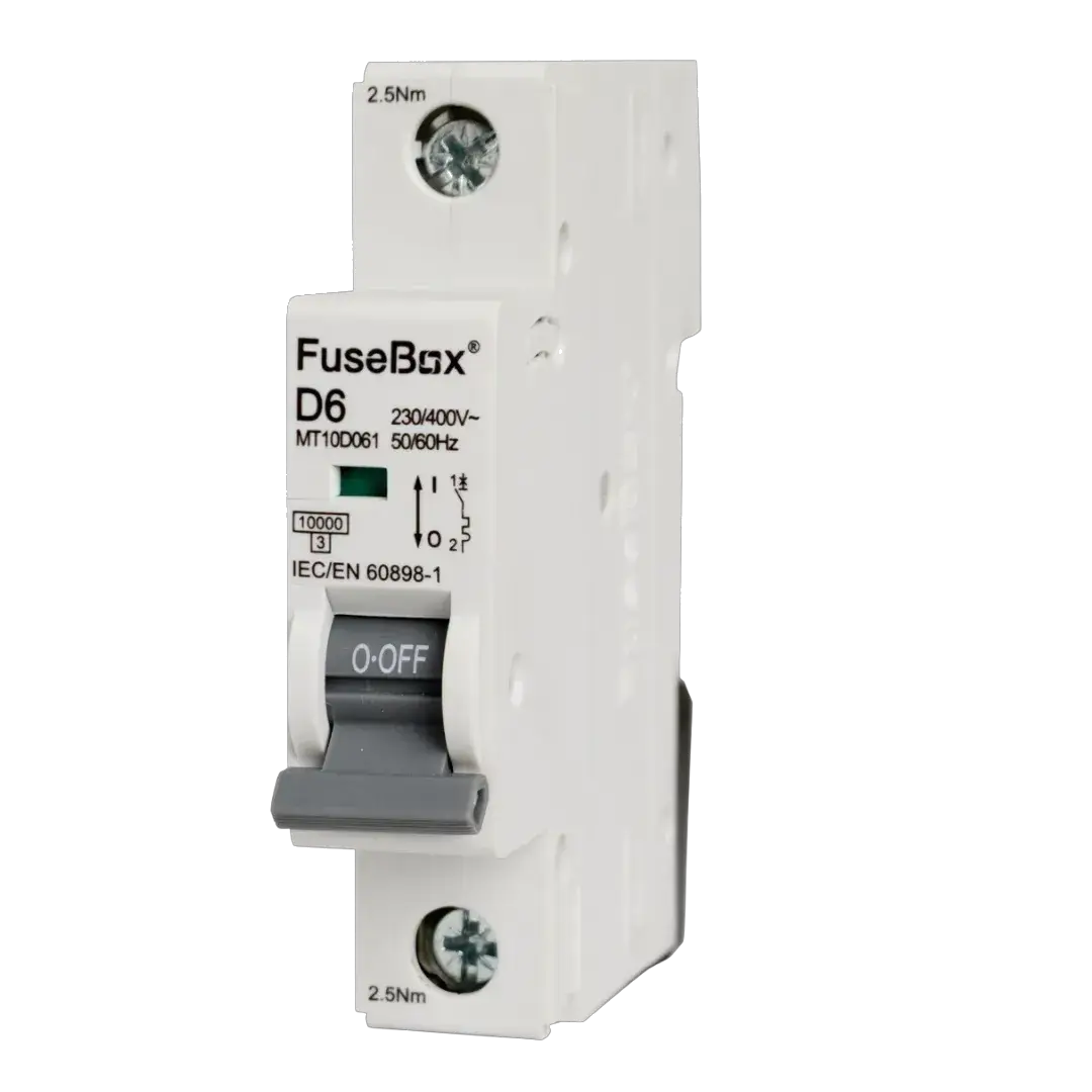 Fusebox 6A D CURVE MCB 10kA 1P - Electrical Fusebox 6A D CURVE MCB 10kA 1P Electrical