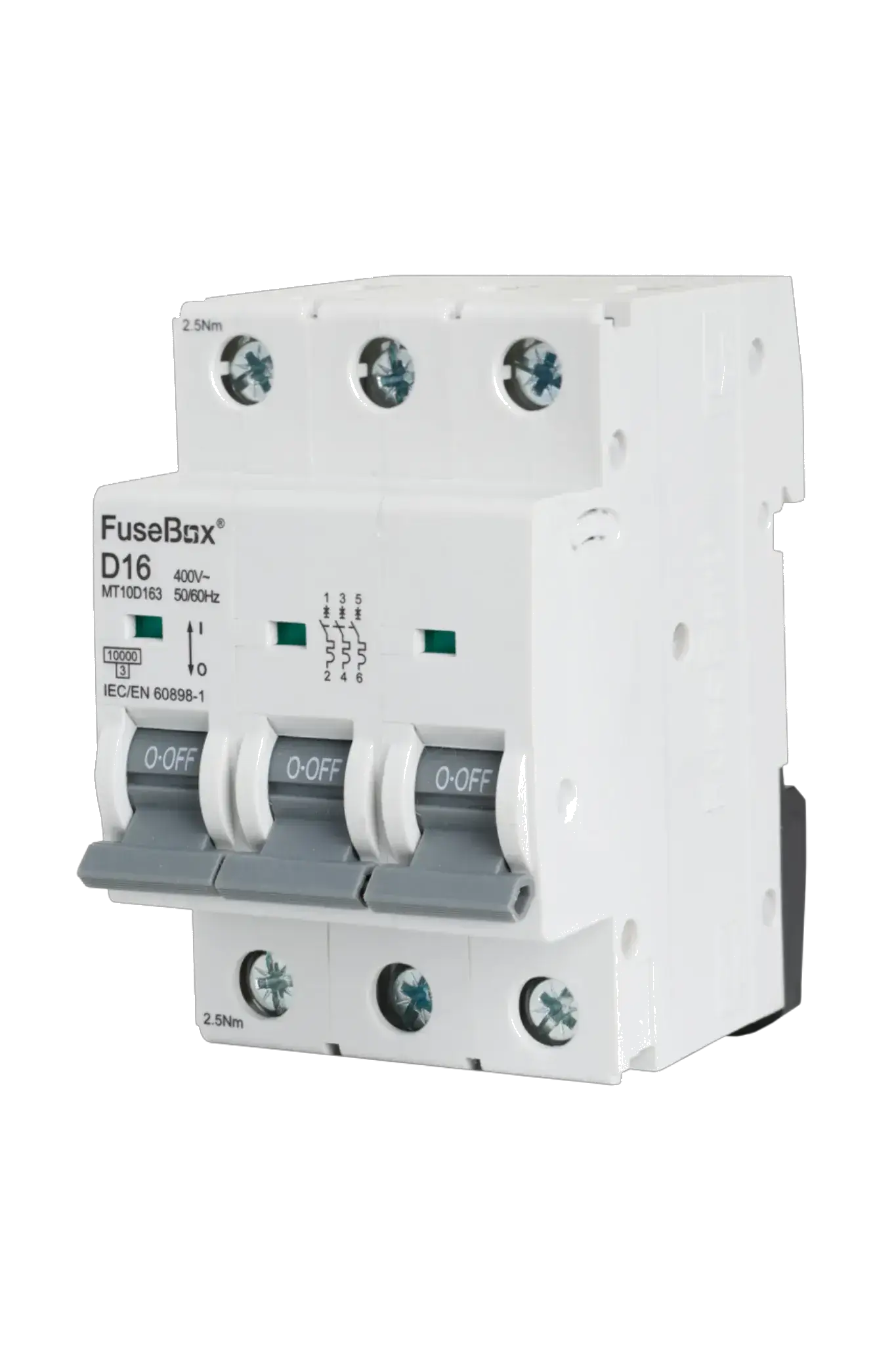 Fusebox 16A D CURVE MCB 10kA 3P - Electrical Fusebox 16A D CURVE MCB 10kA 3P Electrical