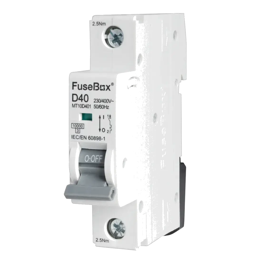 Fusebox 40A D CURVE MCB 10kA 1P - Electrical Fusebox 40A D CURVE MCB 10kA 1P Electrical