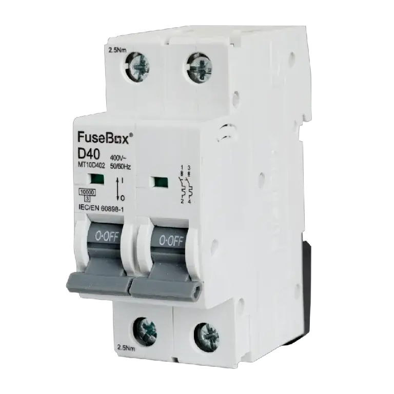 Fusebox 40A D CURVE MCB 10kA 2P - Electrical Fusebox 40A D CURVE MCB 10kA 2P Electrical