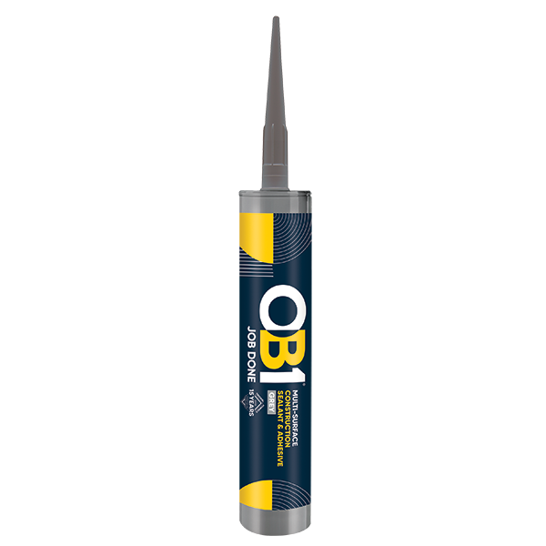 UNCRIMP OB1 MULTI-SURFACE CONSTRUCTION SEALANT & ADHESIVE GREY 290ML - OB1 UNCRIMP OB1 MULTI-SURFACE CONSTRUCTION SEALANT & ADHESIVE GREY 290ML OB1