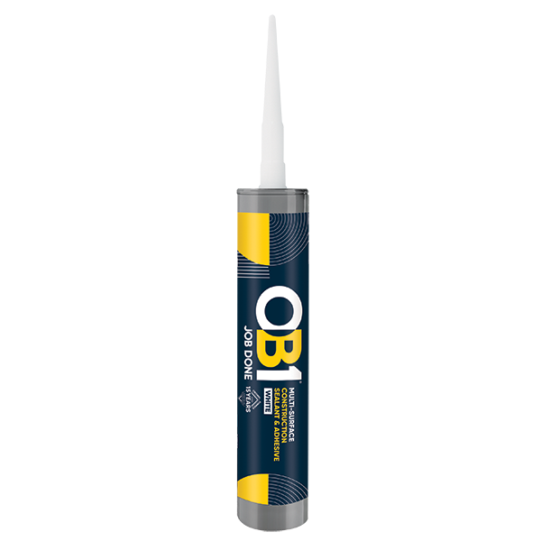 UNCRIMP OB1 MULTI-SURFACE CONSTRUCTION SEALANT & ADHESIVE WHITE 290ML - OB1 UNCRIMP OB1 MULTI-SURFACE CONSTRUCTION SEALANT & ADHESIVE WHITE 290ML OB1