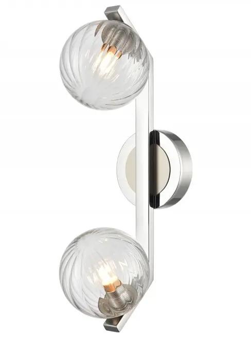 Franklite Oculus 2lt Bracket Satin Nickel - Wall Lights Franklite Oculus 2lt Bracket Satin Nickel Wall Lights