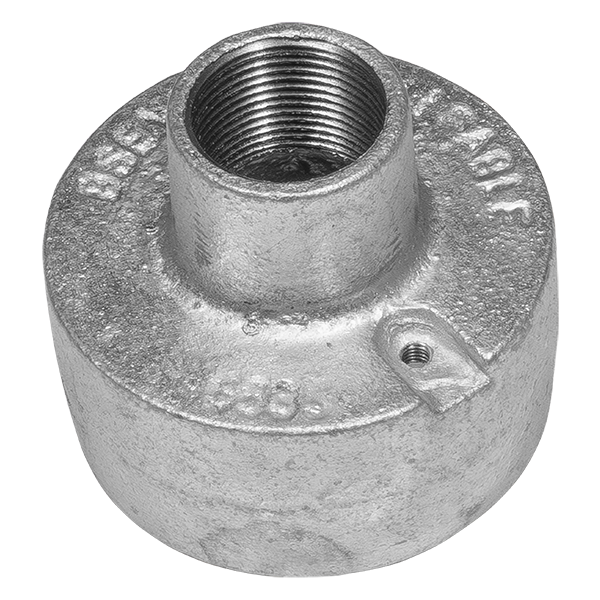 UNCRIMP 25MM GALV BACK OUTLET (PK10) - Back Outlets UNCRIMP 25MM GALV BACK OUTLET (PK10) Back Outlets