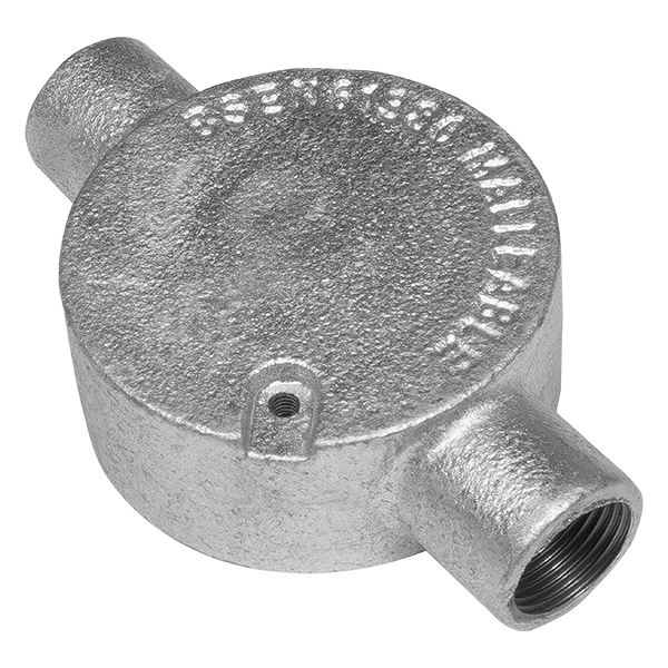 UNCRIMP 20MM 2 WAY GALV CONDUIT BOXES PK10 - Boxes UNCRIMP 20MM 2 WAY GALV CONDUIT BOXES PK10 Boxes