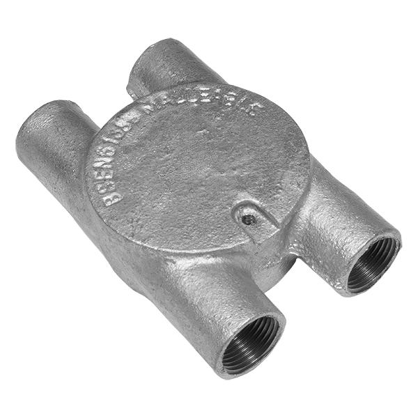 UNCRIMP 20MM 4 WAY 'H' GALV CONDUIT BOXES PK10 - Boxes UNCRIMP 20MM 4 WAY 'H' GALV CONDUIT BOXES PK10 Boxes