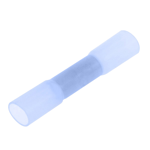 UNCRIMP BLUE HEAT SHRINK BUTT CONNECTOR (PK100) - Blue UNCRIMP BLUE HEAT SHRINK BUTT CONNECTOR (PK100) Blue
