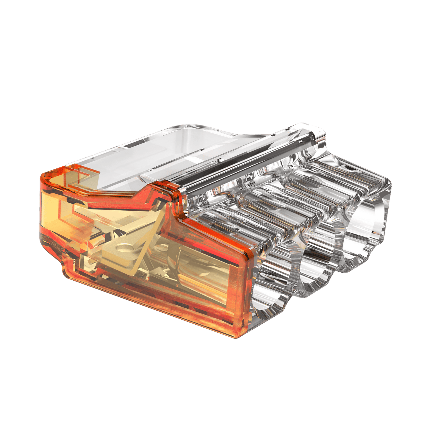 UNCRIMP 24A 450V 3 PORT PUSH-IN CON OR (PK100) - Push In Connectors UNCRIMP 24A 450V 3 PORT PUSH-IN CON OR (PK100) Push In Connectors