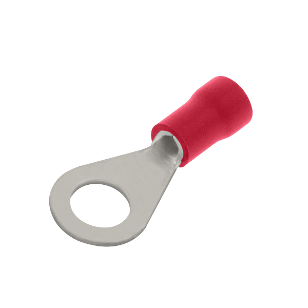 UNCRIMP RED RING TERMINAL - 12MM HOLE (PK100) - Red UNCRIMP RED RING TERMINAL - 12MM HOLE (PK100) Red