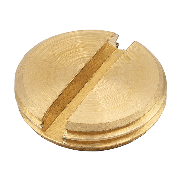 UNCRIMP 20MM BRASS SLOTTED PLUGS (PK50) - Slotted Plugs UNCRIMP 20MM BRASS SLOTTED PLUGS (PK50) Slotted Plugs