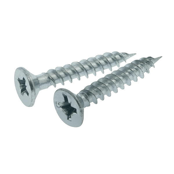 UNCRIMP TWIN THREAD COUNTERSUNK POZI BZP 8 X 0.5" (PK200) - Twin Thread Woodscrews UNCRIMP TWIN THREAD COUNTERSUNK POZI BZP 8 X 0.5" (PK200) Twin Thread Woodscrews