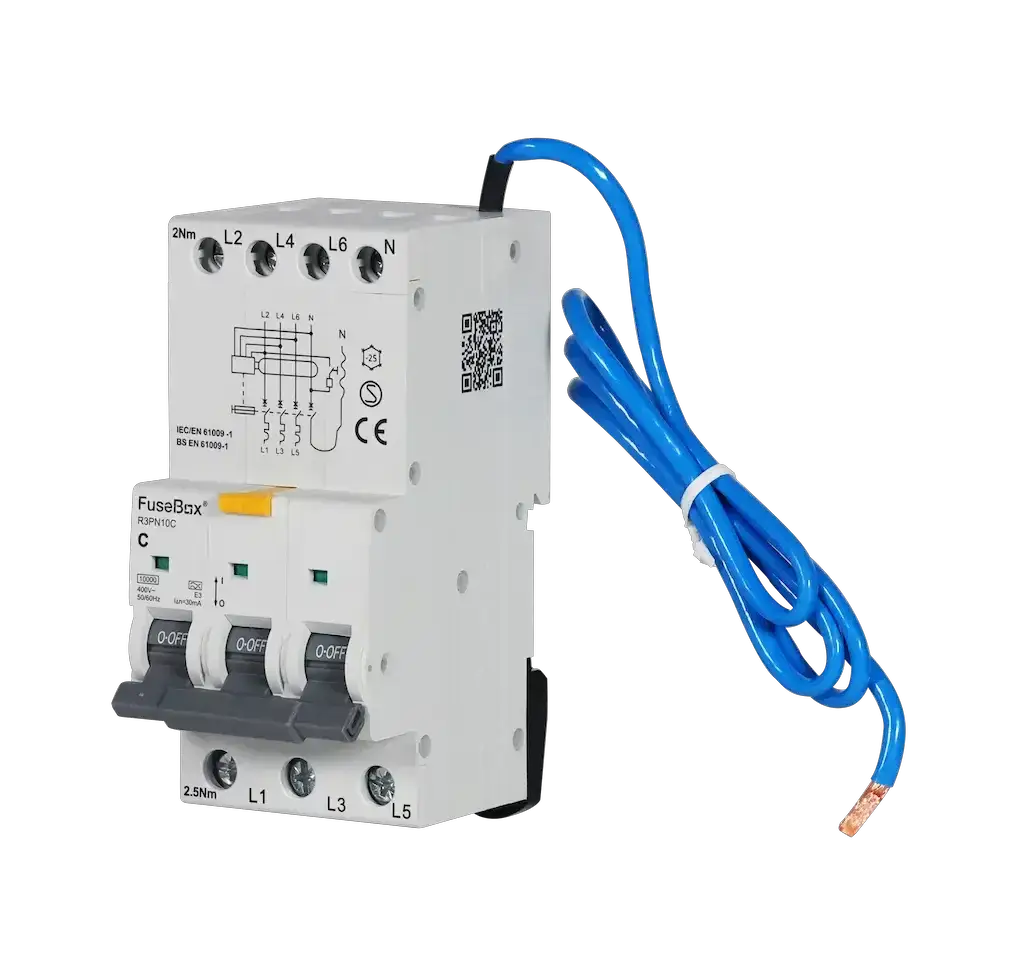 Fusebox 25A 30mA 10kA C curve TYPE A 3P+N SW BD - Electrical Fusebox 25A 30mA 10kA C curve TYPE A 3P+N SW BD Electrical