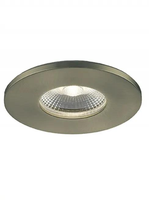 Franklite LED 2700K Downlight With Satin Brass Bezel - Bathroom Lights Franklite LED 2700K Downlight With Satin Brass Bezel Bathroom Lights
