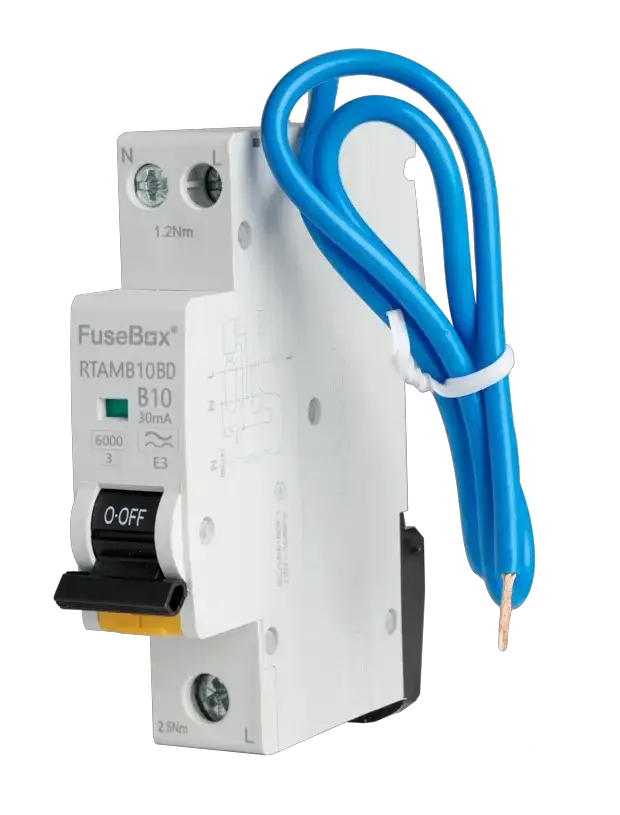 Fusebox BD MINI 10A B RCBO 1P+N (SW) 30mA 6kA TYPE A - Electrical Fusebox BD MINI 10A B RCBO 1P+N (SW) 30mA 6kA TYPE A Electrical