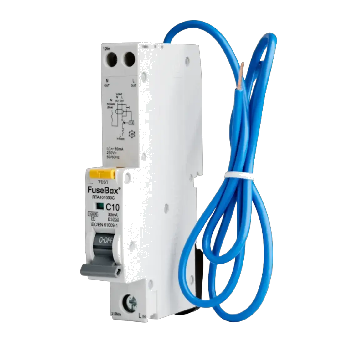Fusebox 10kA 10A 30MA C CURVE TYPE A RCBO - Electrical Fusebox 10kA 10A 30MA C CURVE TYPE A RCBO Electrical
