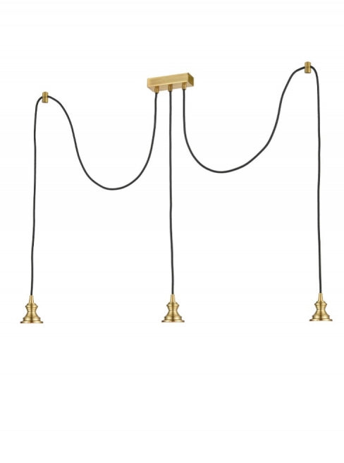 Franklite Refract 3 Light Aged Brass Spreader Only - Pendant Lights Franklite Refract 3 Light Aged Brass Spreader Only Pendant Lights