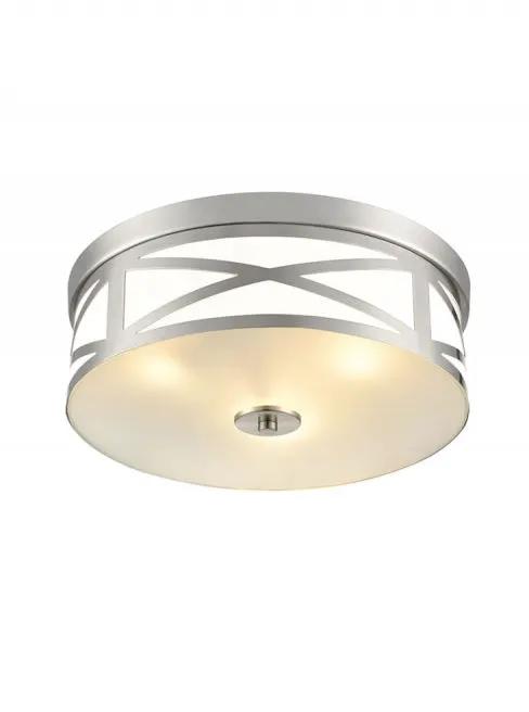 Franklite Ringo Satin Nickel 380mm Flush Ceiling Fitting - Flush Lights Franklite Ringo Satin Nickel 380mm Flush Ceiling Fitting Flush Lights