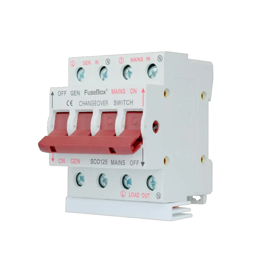 Fusebox 125A CHANGEOVER SWITCH (1P+N) + BUSBAR - Electrical Fusebox 125A CHANGEOVER SWITCH (1P+N) + BUSBAR Electrical