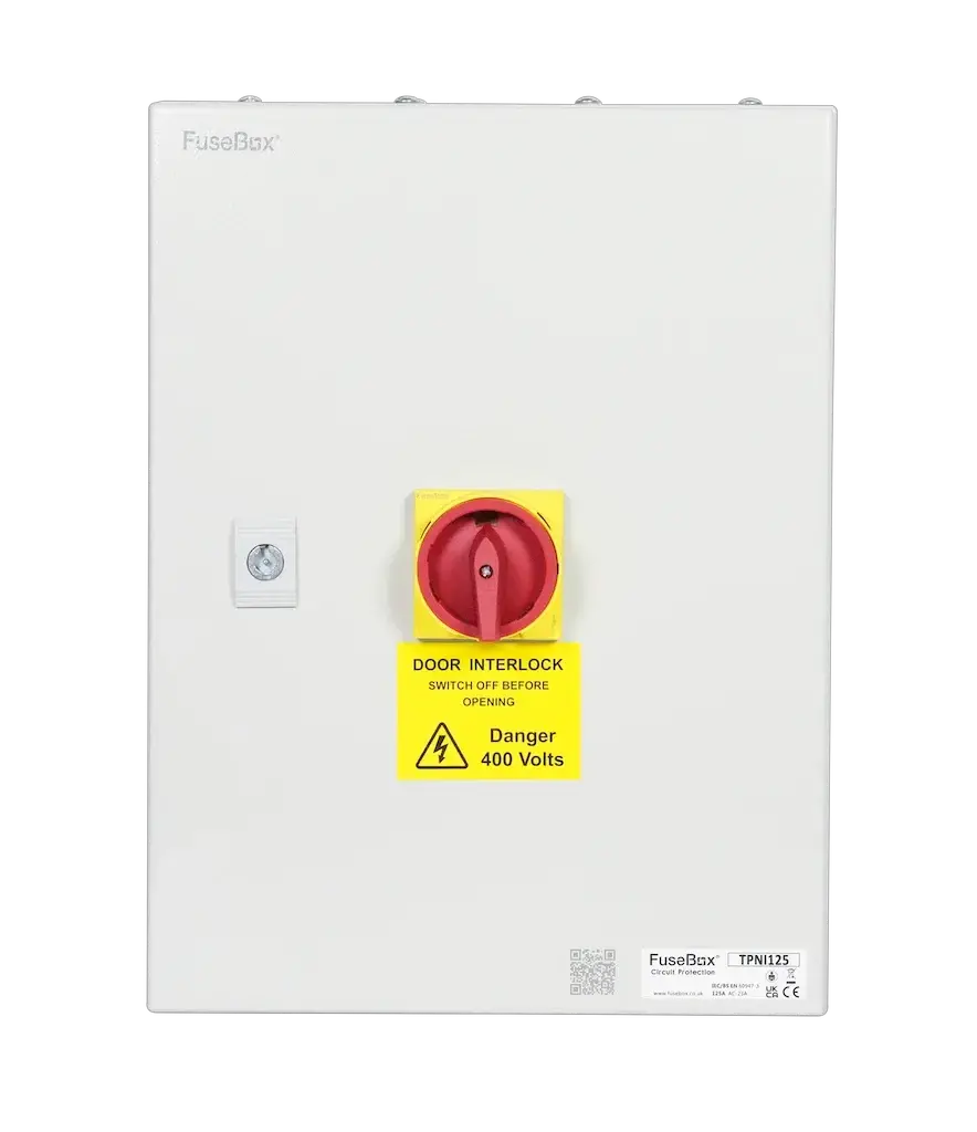 Fusebox 125A 3P+N ISO (METAL) DOOR INTERLOCK IP65 - Electrical Fusebox 125A 3P+N ISO (METAL) DOOR INTERLOCK IP65 Electrical