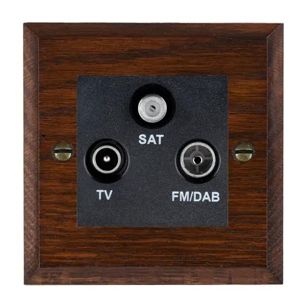 Wood Cha A/M Non-Iso DAB TV+FM+SAT BL