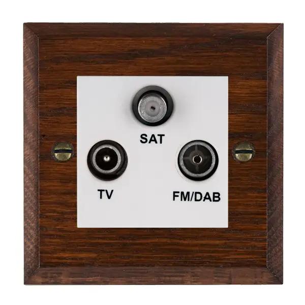 Wood Cha A/M Non-Iso DAB TV+FM+SAT WH