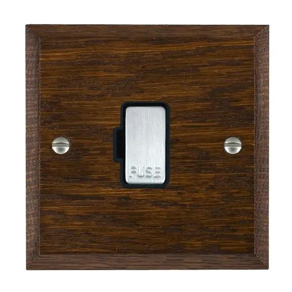 Wood Cha D/O 1g 13A Fuse Only SC/BL
