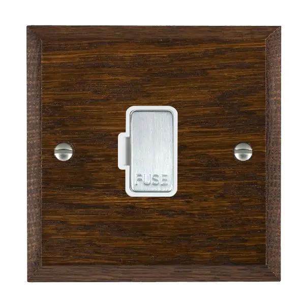 Wood Cha D/O 1g 13A Fuse Only SC/WH