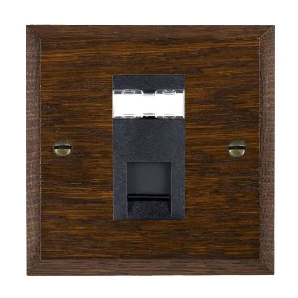 Wood Cha D/O 1g RJ12 Unshielded BL