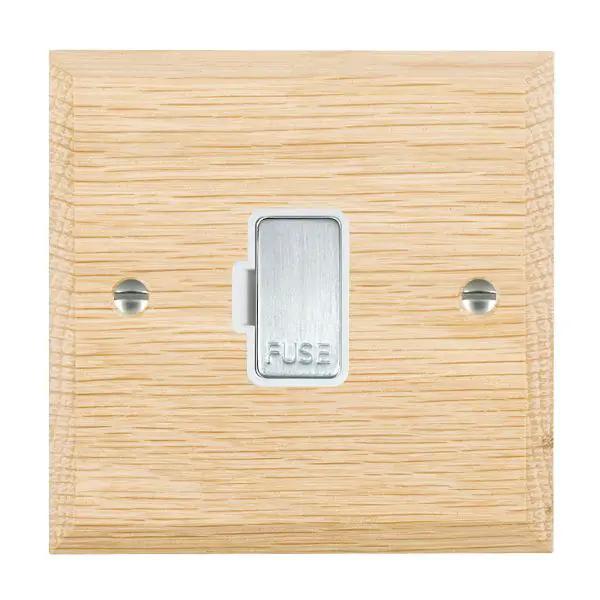 Wood Cha L/O 1g 13A Fuse Only SC/WH