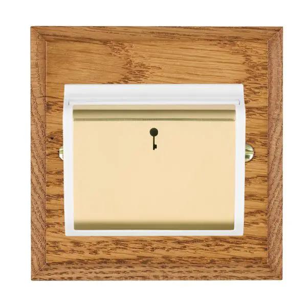 Wood Cha M/O 10A (6AX) Card Swt PB/WH