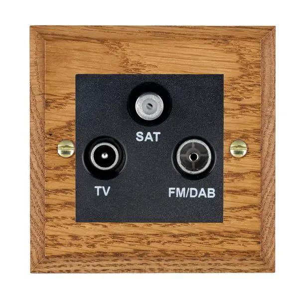 Wood Cha M/O Non-Iso DAB TV+FM+SAT BL