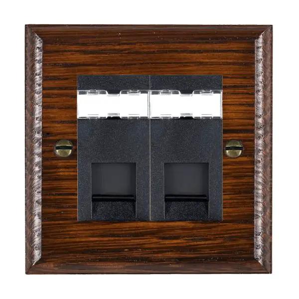 Wood Ovo A/M 2g RJ12 Unshielded BL