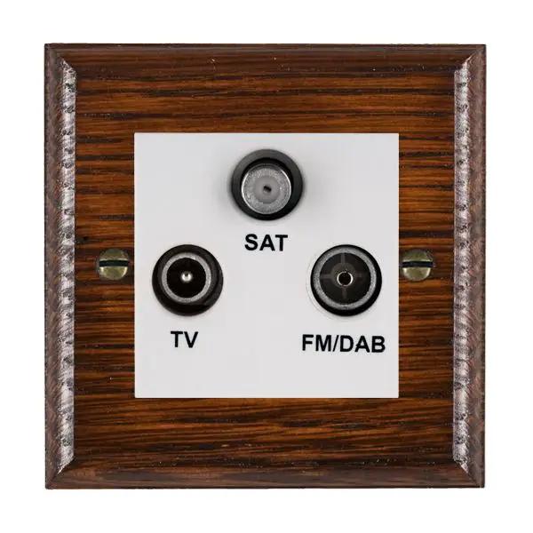 Wood Ovo A/M Non-Iso DAB TV+FM+SAT WH