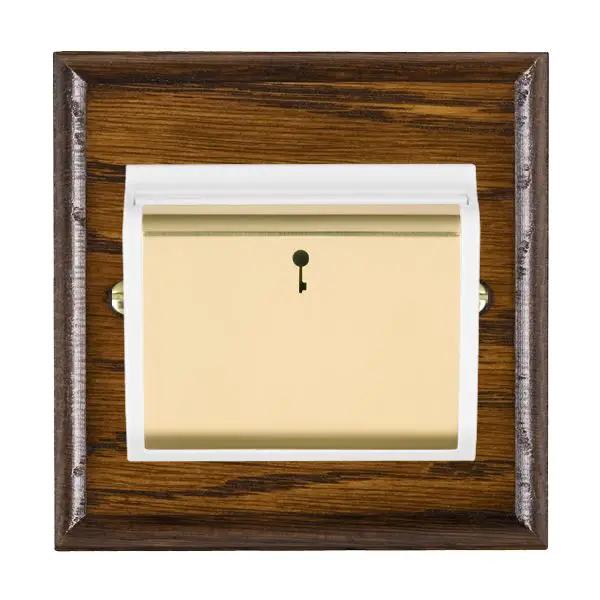 Wood Ovo D/O 10A (6AX) Card Swt PB/WH
