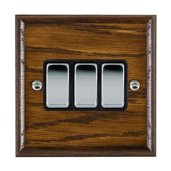 Wood Ovo D/O 3g 10AX 2 Way Rkr BC/BL